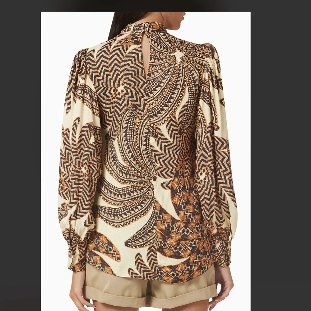 NWT Farm Rio Yawanawa Banana Lenzing Evovero Vanahu blouse - Picture 8 of 15